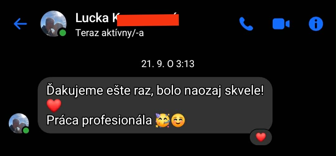 Správa od klienta 08