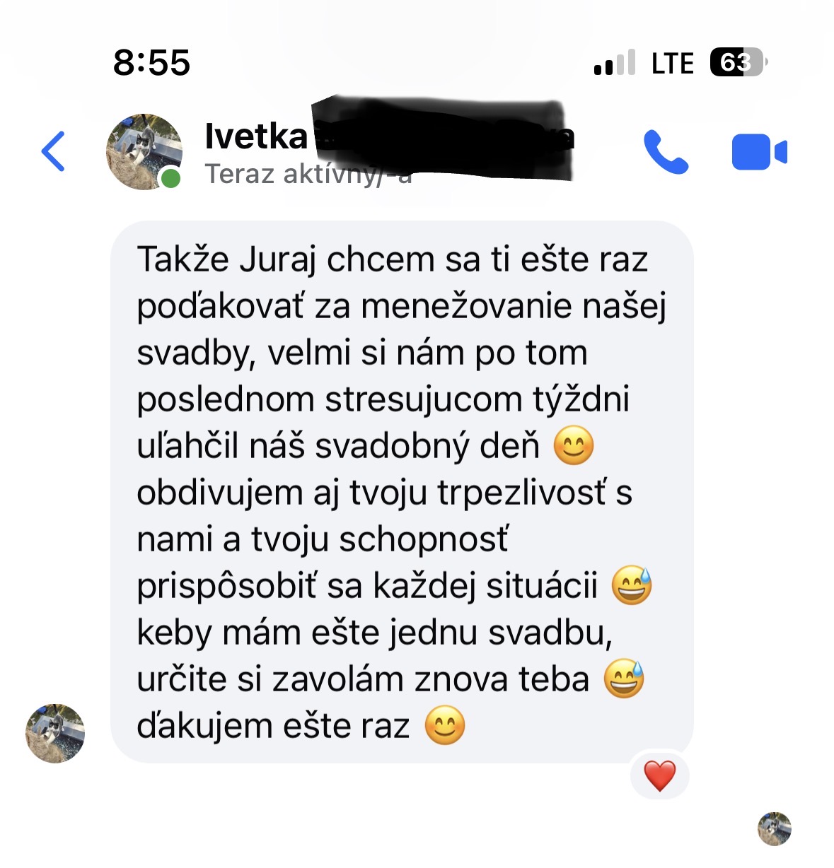 Správa od klienta 11